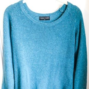 Sweater with elbow patches